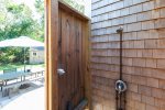 Fully enclosed outdoor shower